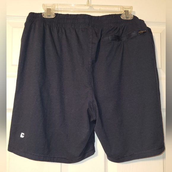Bear Bottom Knit Shorts Size X Large Drawstring Waist Navy Blue - Picture 2 of 8